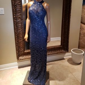 Windsor Navy blue sequin formal dress